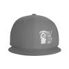 KLIUXBF But Did You Die Snapback Hat Hip Hop Style Flat Bill Brim Hats Baseball Cap Gray view 3