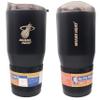 Boelter Brands NBA Etched Logo Black Premium Powder Coat Double Wall Stainless Steel 30oz Ultra Travel Tumbler (Miami Heat) view 1