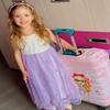 AGQT Toddler Girls Tulle Tutu Dress Sleeveless Summer Dresses Fairy Dresses For Girls ,Toddler Girl Princess Dress Pageant Dress 1st Birthday Dress For Baby Girl Purple 3-4 Years view 4