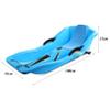 Plastic Toboggan with Pull Rope and 2 Handles, Classic Winter Fun Ski Skooter Snow Sled Portable Snowboard Kick-Scooter Sled for Use on Snow, 39.4x17.7x9.8 inch view 2