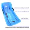 Plastic Toboggan with Pull Rope and 2 Handles, Classic Winter Fun Ski Skooter Snow Sled Portable Snowboard Kick-Scooter Sled for Use on Snow, 39.4x17.7x9.8 inch view 4
