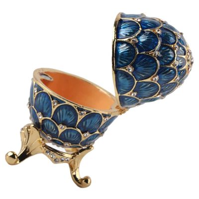 BIUDECO Enameled Easter Trinket Box Unique Jewelry Organizer for Bracelets Necklaces and Earrings Decorative Storage Rhinestones Elegant Table Decor for Women and Girls