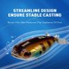 KINGDOM #02 Bionic Bait 35mm Surface Bait Softwater Fishing Lures 5.8g Streamline Design Stainless Steel Sheet Paddle Shape Noise Fishing Plugs view 3