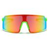 NIDOVIX Kids Baseball Sunglasses for Girls Boys Toddler Age 2-12, UV400 Baseball Sun Glasses Sports Cycling Shades (Green/Red Mirror) view 2