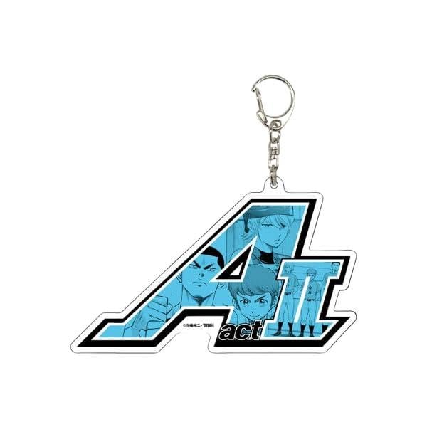A act II of Diamonds 05 Koushu Okumura & Kaoru Yui & Shouji Yuki [Official Illustration] Deca Acrylic Key Holder