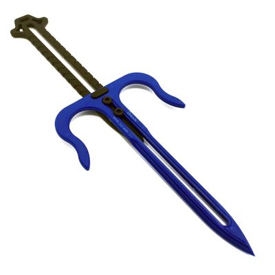 UPKnife UPK-D1 Pocket Sai (Polymer Trainer) Blue Blade - Black Handle