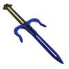 UPKnife UPK-D1 Pocket Sai (Polymer Trainer) Blue Blade - Black Handle view 1