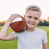Personalized Grandson Football Gift from Grandpa - Custom from Grandpa - Personalized Football for Grandson - Birthday Gift for Grandson from Grandpa view 3