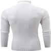 DGKaxiyaHM Men's Twisted Turtleneck Solid Pullover Slim Fit Casual Thermal Sweater Cable Knit Thick Base Shirt Jumper Top (Medium,White) view 2