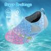 Besroad Water Shoes for Kids Boys Water Shoes Beach Swimming Pool Socks Lightweight Breathable Aqua Socks PinkBlue Scale 1-2Big Kid view 4