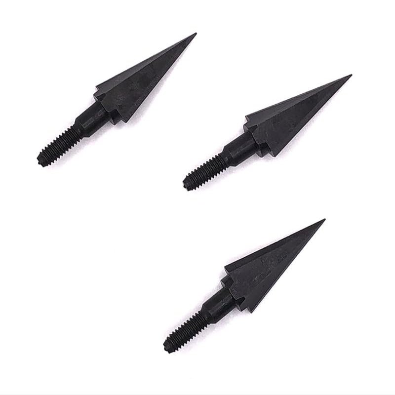 KTGCOZS Pack of 10 Replacement Part New 100grain Metal Arrowhead Broadhead Hunting Arrow Head Recurve Bow Practice