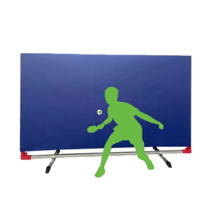 YLQFGUVWK Table Tennis Baffle, Foldable Heavy-Duty Club Training Competition Fence Surround Barrier Block, School, Stadium Table Tennis Court Temporary Partition Screen (Size : 140x75CM-6PCS)