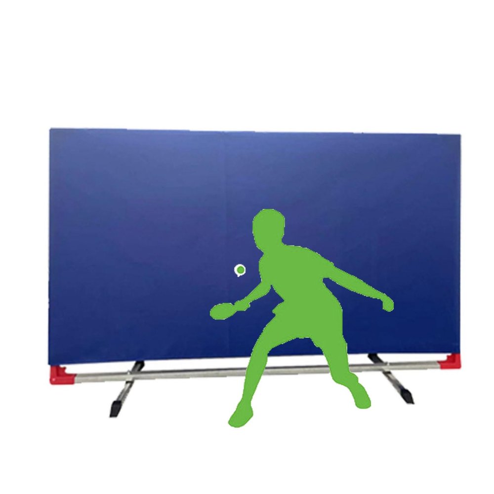 YLQFGUVWK Table Tennis Baffle, Foldable Heavy-Duty Club Training Competition Fence Surround Barrier Block, School, Stadium Table Tennis Court Temporary Partition Screen (Size : 140x75CM-6PCS)
