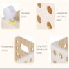 TUJOBA Wood  Plastics Yoga Mat Holder, Home Gym Storage Display Rack with Wheels, Corner Fitness Equipment Organizer, Easy to Assemble view 4