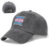 KLIUXBF Leave Trans Kids Alone You Absolute Freaks Hat Deep Heather Baseball Cap Vintage Cotton Washed Distressed Dad Hat Adjustable view 2