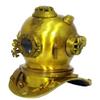 Divers Helmet 12" Miniature Brass Finished Diving Helmet Home Decor | Nautical Table top Diving Helmet | Looks Premium for Christmas New Year view 1