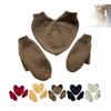 DNCG Couple Gloves, Warm Gloves, One-Piece Gloves, Couple Hand Gloves, Couple Gift Gloves,Knitted Couple Gloves (Brown) view 1