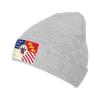 IMEEGIEN Flag of Detroit Beanie Hat for Men Women Soft Warm Knit Skull Cap Winter Hats Ski Hat Gray view 1
