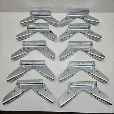 (10) Pontoon Trailer V Wing Brackets Bunk Bolster Boat Pontoon V Wing Brackets