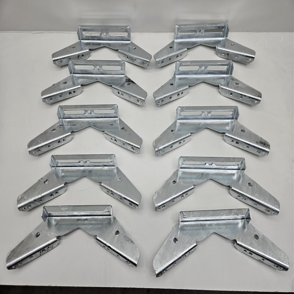 (10) Pontoon Trailer V Wing Brackets Bunk Bolster Boat Pontoon V Wing Brackets