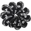 10Pcs Camouflage Golf Iron Covers Neoprene Club with Identification Number view 1
