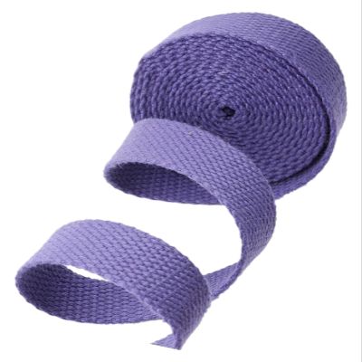 Cotton Webbing,Cotton Bag Strapping, Webbing Strap - Cotton Webbing for Bag Straps - Rucksack/Backpacks, Luggage/Cargo Strapping, Belts, 10 Yards/lot(Color:Wit, Size : 25 MM) (Color : Dark Purple, S
