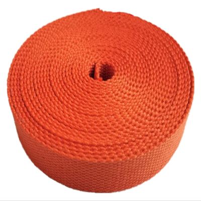 VIGANI Cotton Webbing,Cotton Bag Strapping, Cotton Webbing Strap 50mm, Upholstery Webbing Tape for Bags Chairs Handles(Color:Blu, Size : 50MM x 10Yards) (Color : Oranje, Size : 50MM x 5Yards)