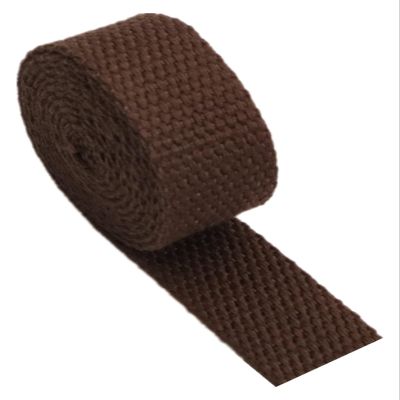 Sew Strap,Cotton Ribbon, Webbing Strap 50mm, Cotton Upholstery Webbing Straps for Bags Chairs Handles(Color:Blu, Size : 50mm x 5Yards) (Color : Darkbrown, Size : 50mm x 10Yards)