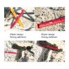2 Pack U Shaped Tent Nails - Lightweight Snow Sand Pegs for Stakes, Beach Shade Camping & Hiking - Red Sand Tent Peg Set view 2