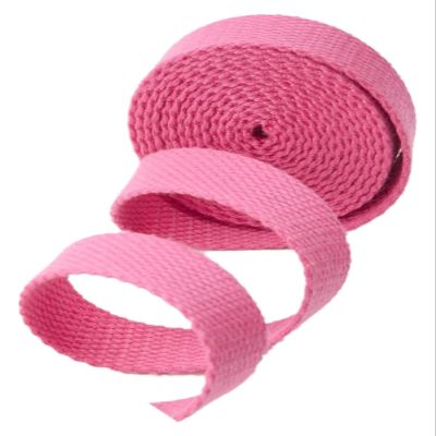Sew Strap,Cotton Ribbon, Webbing Strap - Cotton Webbing for Bag Straps - Rucksack/Backpacks, Luggage/Cargo Strapping, Belts, 10 Yards/lot(Color:Wit, Size : 25 MM) (Color : Roze, Size : 38 MM)