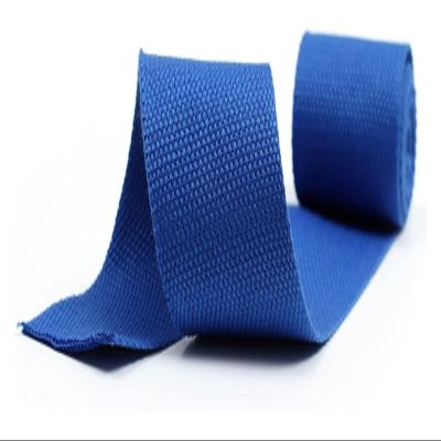 VIGANI Webbing Strap 50mm 25mm 20mm 38mm, Cotton Upholstery Webbing Straps for Bags Making(Color:Wit, Size : 25MM/10Yards) (Color : Blu, Size : 20MM/5Yards)
