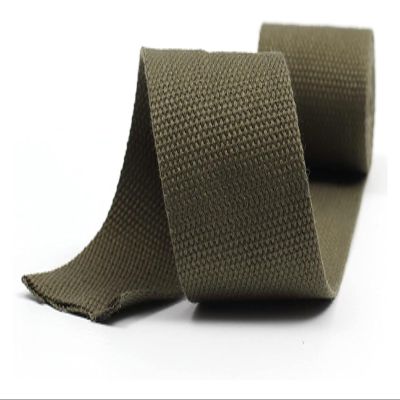 Webbing Strap 25mm, Cotton Canvas Upholstery Webbing Straps for Bags Making Luggage DIY Accessories(Color:Red, Size : 25MM x 5Yards) (Color : Grn, Size : 25MM x 5Yards)