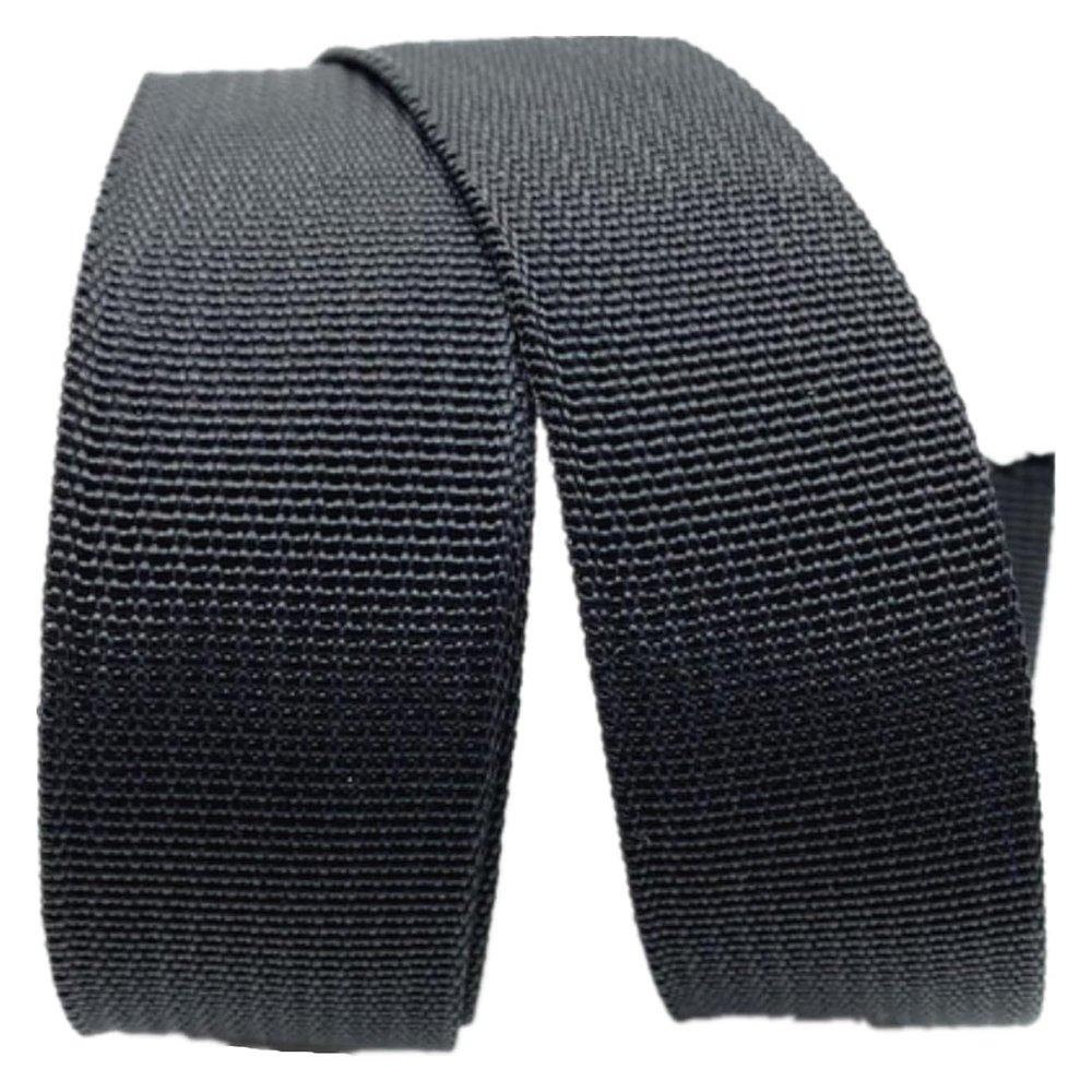 3/4 inch Webbing Strap, Polypropylene Webbing 20mm, Upholstery Nylon Webbing(Color:Blu, Size : 20mm/5Yards) (Color : Black, Size : 20mm/10Yards)