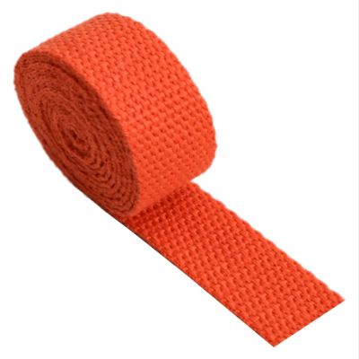 Sew Strap,Cotton Ribbon, Webbing Strap 50mm, Cotton Upholstery Webbing Straps for Bags Chairs Handles(Color:Blu, Size : 50mm x 5Yards) (Color : Oranje, Size : 50mm x 10Yards)
