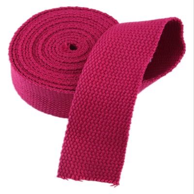 Webbing Strap,Cotton Webbing Straps for Bags Luggage Cargo Strapping,10Yard/roll(Color:Wit, Size : 50MM) (Color : Rose, Size : 50MM)