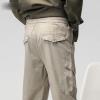 Korean Pant Spring Autumn Men's Elastic Cargo Sweatpants Jogger Harem Trousers Casual Cotton Waist Hop Slim Light gray9 36 view 4