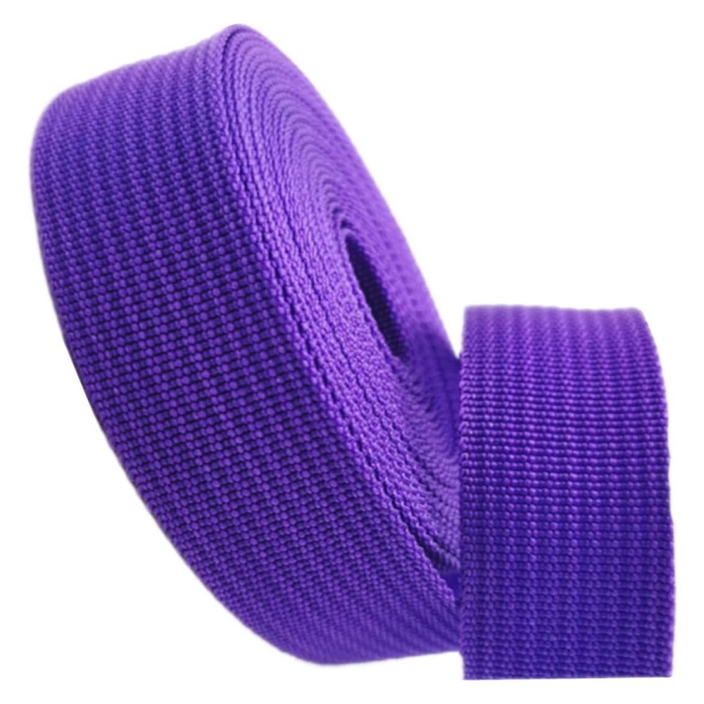VIGANI Webbing Strap, Polypropylene Webbing 25mm, Upholstery Webbing, Nylon Webbing 1 inch(Color:Wit, Size : 25mm/20Yards) (Color : Purple, Size : 25mm/10Yards)