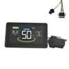 Luejnbogty H6C Electric Bike LCD Display Meter 24V-60V E Scooter LCD Panel Color Screen with USB UART for Electric Bike Accessories (SM 5+2PIN), black view 1