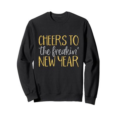 New Years Eve Shirt for Women Men Funny Happy New Year Party Sweatshirt