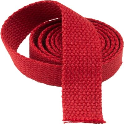 VIGANI Webbing Strap,Cotton Canvas Webbing Straps for Bags,Upholstery Webbing Tape(Color:Wit, Size : 50MM x 5Y) (Color : Red, Size : 50MM x 5Y)