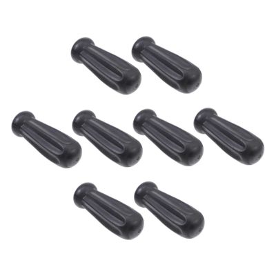 Yardwe 8pcs Ergonomic Foosball Handles Durable Plastic Grip for Football Table Replacement Vertical Anti-Skid Design Easy to Clean Foosball Accessories