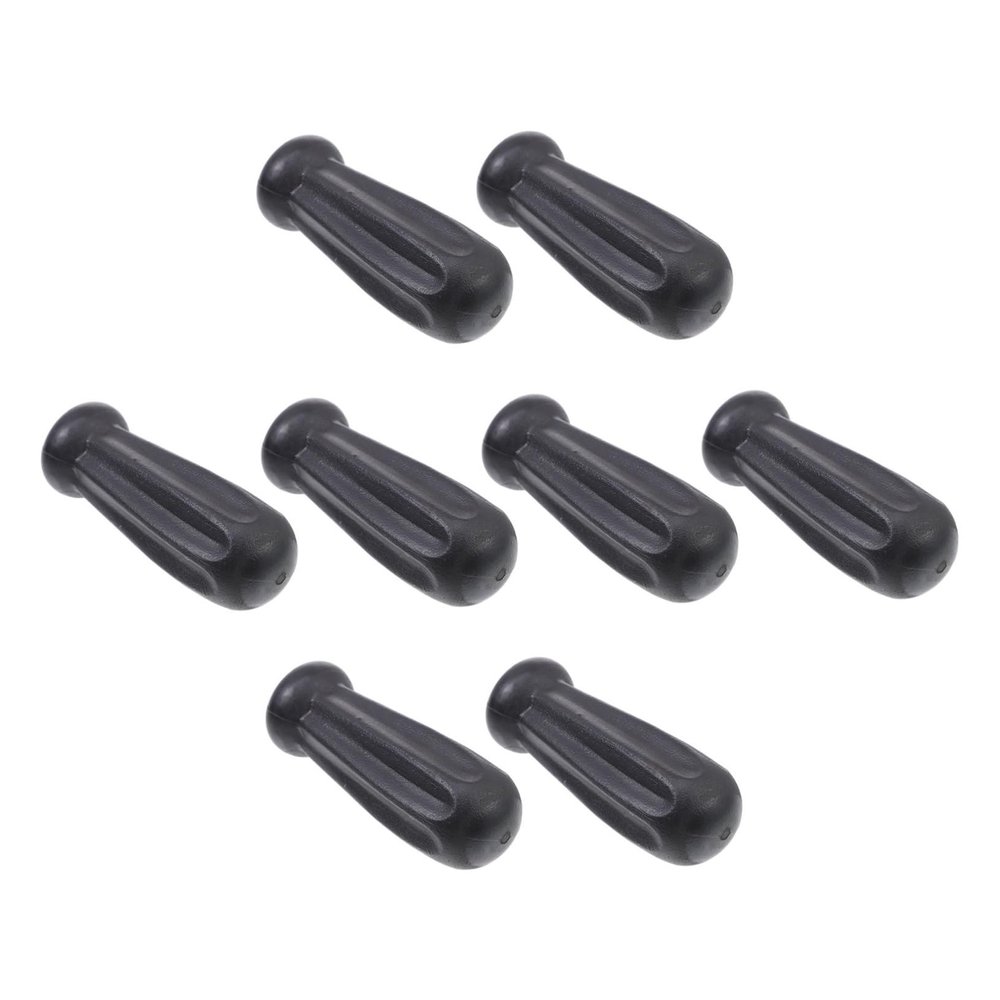 Yardwe 8pcs Ergonomic Foosball Handles Durable Plastic Grip for Football Table Replacement Vertical Anti-Skid Design Easy to Clean Foosball Accessories