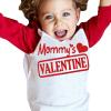 EnJoCho Baby Clothes Kids Baby Valentine's Day T Shirt Toddler Girls Boys Letter Heart Print Blouse Valentine (Red, 3-4 Years) view 3