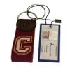 Charleston Belt Handmade Needlepoint Key Fob - Logo - Quality Leather (Logo) view 2