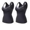 2PCS 2-in-1 Built-in Bra Thermal Underwear, High Stretch Thermal with Built-in Bra (2PCS E,L)