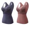 2PCS 2-in-1 Built-in Bra Thermal Underwear, High Stretch Thermal with Built-in Bra (2PCS B,2XL)