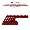 GOTICAL Saddle Scope Mount for 12GA 870 with Reflex Sight Red Green Reticles with Weaver Picatinny Rail Mount (Red Saddle Mount & Reflex Sight) view 3