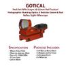 GOTICAL Saddle Scope Mount for 12GA 870 with Reflex Sight Red Green Reticles with Weaver Picatinny Rail Mount (Red Saddle Mount & Reflex Sight) view 4