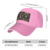 YYHWHJDE Black Gold Stone Pattern Picture Unisex Baseball Cap Pink : Breathable, Lightweight view 4
