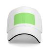YYHWHJDE Solid Color Light Green Picture Unisex Baseball Cap White : Breathable, Lightweight view 2